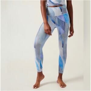 Athleta Elation 7/8 Tight Vibrance Snowstorm Blue Small PETITE